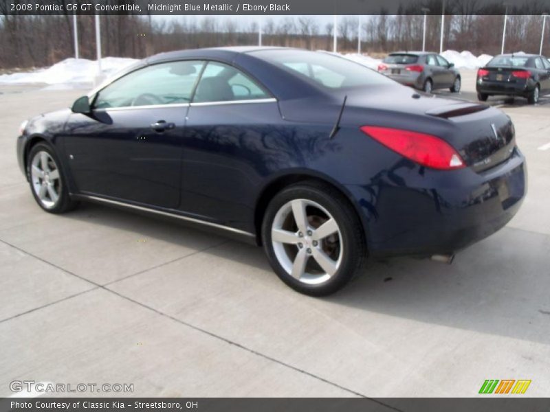 Midnight Blue Metallic / Ebony Black 2008 Pontiac G6 GT Convertible