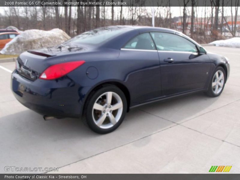 Midnight Blue Metallic / Ebony Black 2008 Pontiac G6 GT Convertible