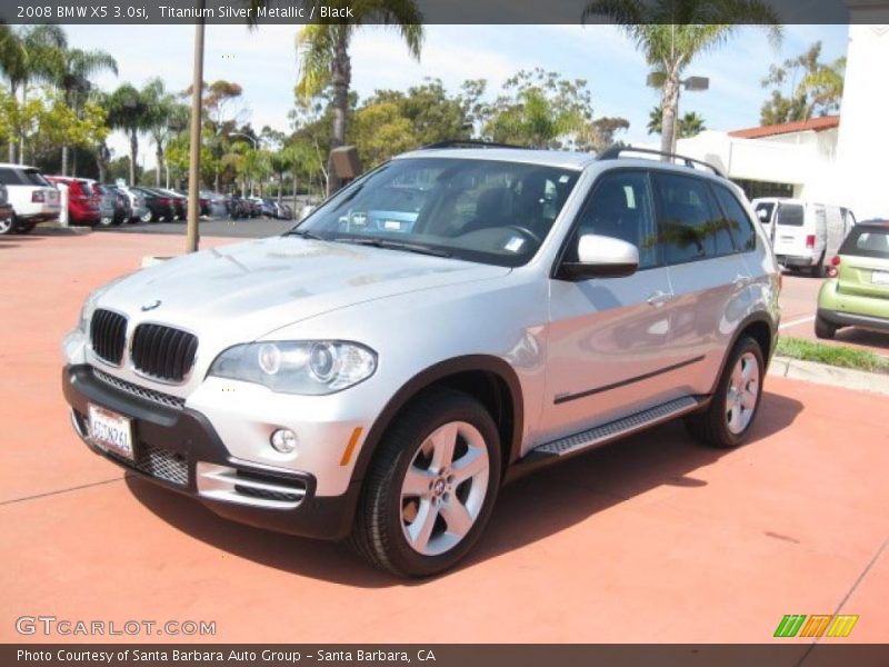 Titanium Silver Metallic / Black 2008 BMW X5 3.0si