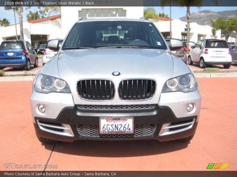 Titanium Silver Metallic / Black 2008 BMW X5 3.0si