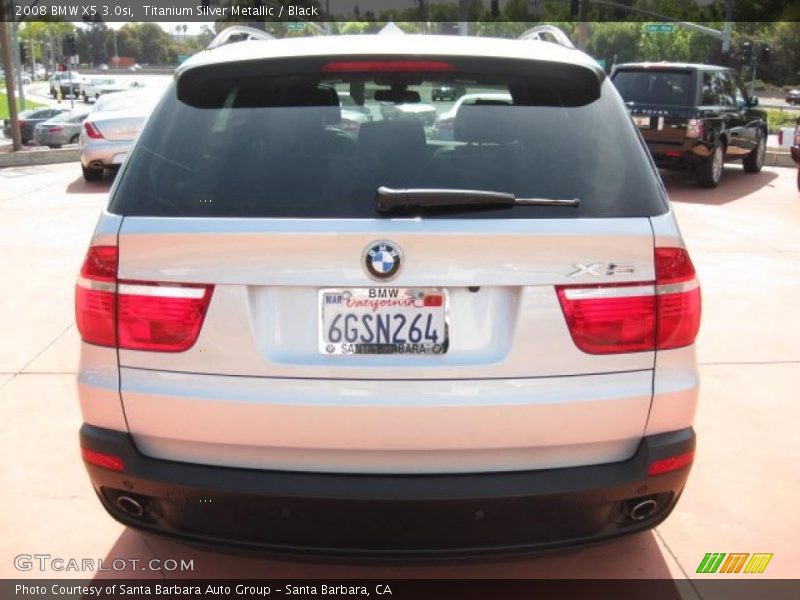Titanium Silver Metallic / Black 2008 BMW X5 3.0si