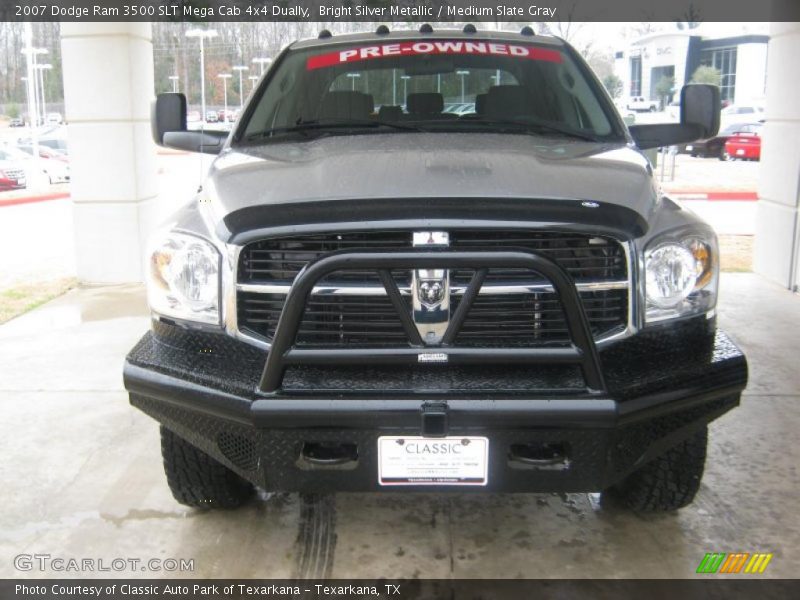 Bright Silver Metallic / Medium Slate Gray 2007 Dodge Ram 3500 SLT Mega Cab 4x4 Dually