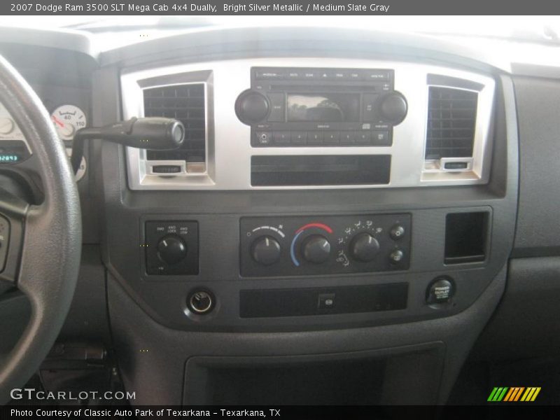 Bright Silver Metallic / Medium Slate Gray 2007 Dodge Ram 3500 SLT Mega Cab 4x4 Dually
