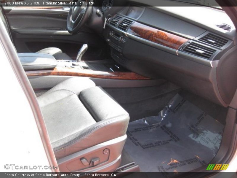 Titanium Silver Metallic / Black 2008 BMW X5 3.0si