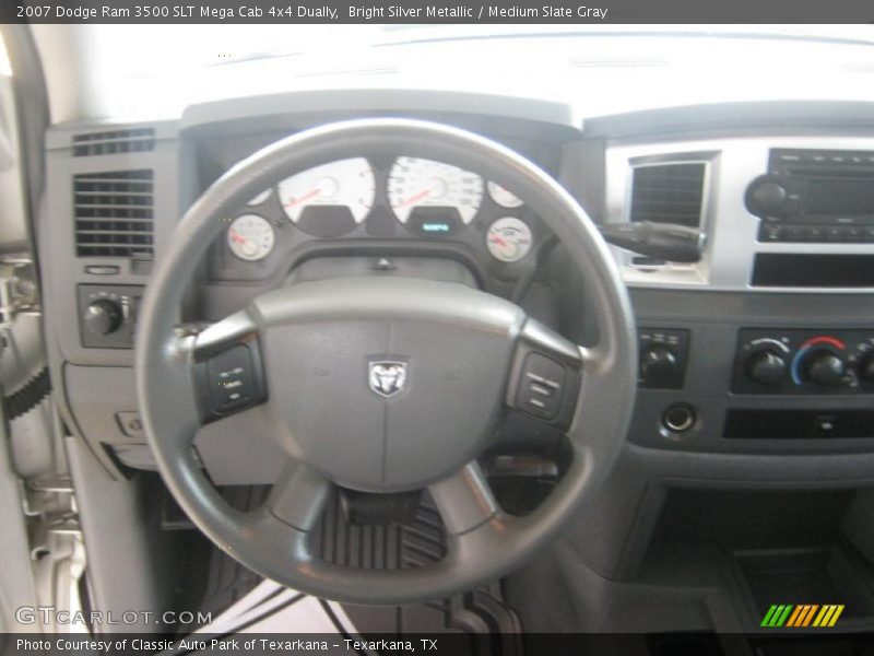 Bright Silver Metallic / Medium Slate Gray 2007 Dodge Ram 3500 SLT Mega Cab 4x4 Dually