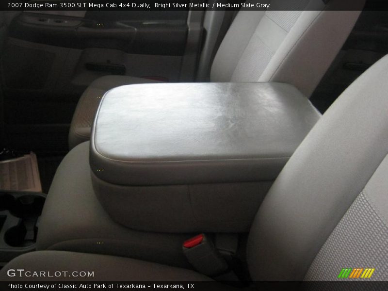 Bright Silver Metallic / Medium Slate Gray 2007 Dodge Ram 3500 SLT Mega Cab 4x4 Dually