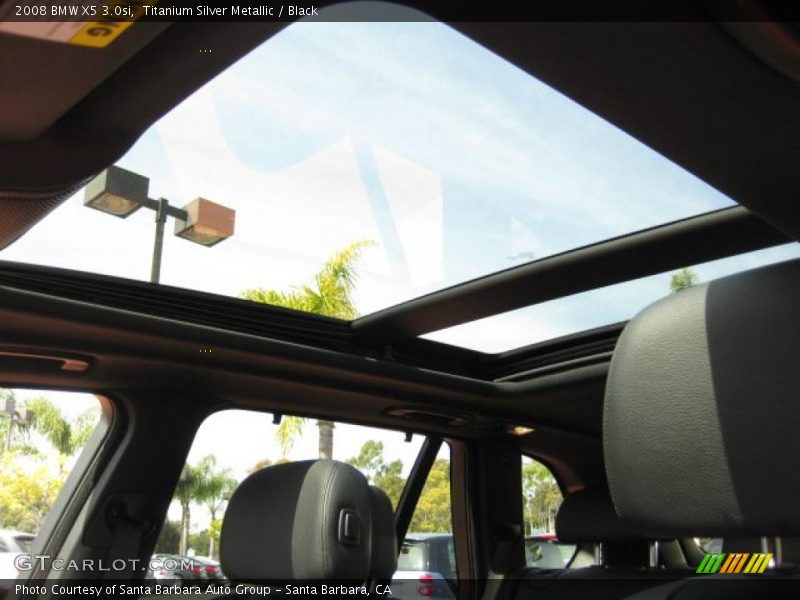 Titanium Silver Metallic / Black 2008 BMW X5 3.0si