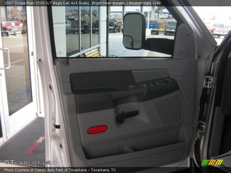 Bright Silver Metallic / Medium Slate Gray 2007 Dodge Ram 3500 SLT Mega Cab 4x4 Dually