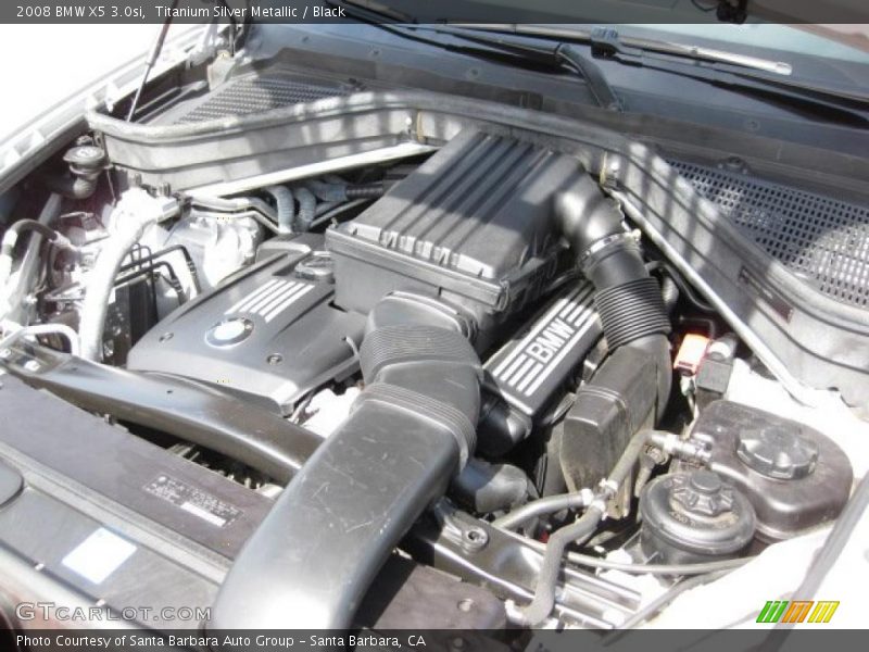 Titanium Silver Metallic / Black 2008 BMW X5 3.0si