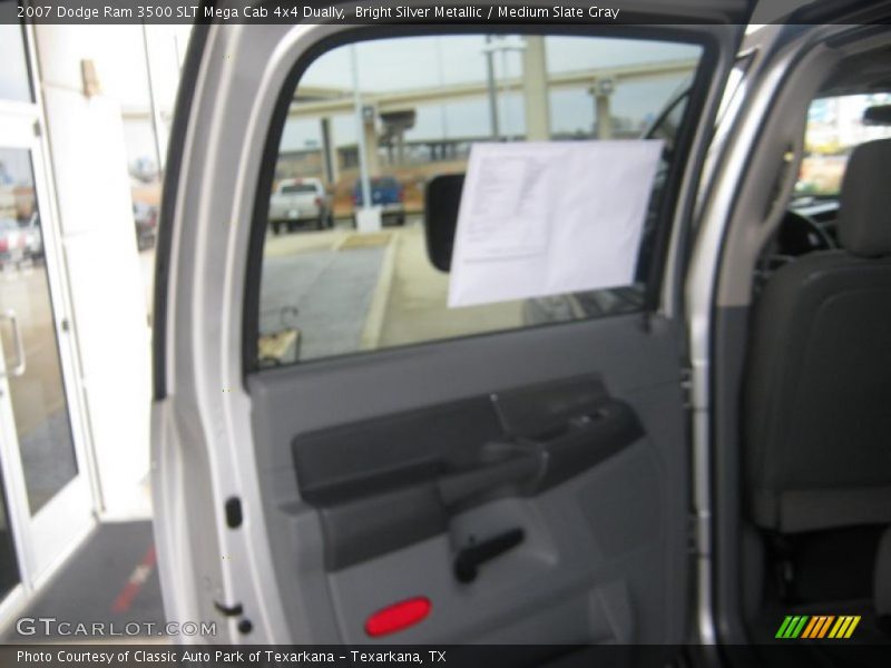 Bright Silver Metallic / Medium Slate Gray 2007 Dodge Ram 3500 SLT Mega Cab 4x4 Dually