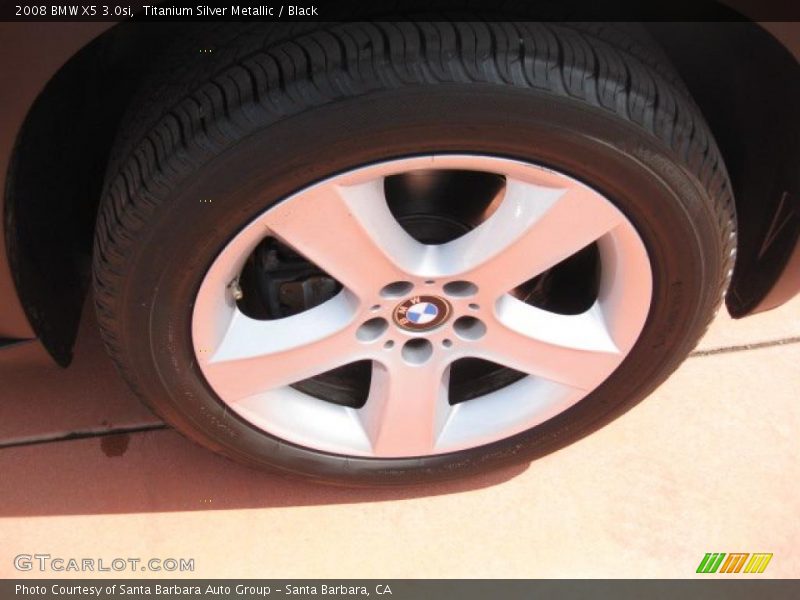 Titanium Silver Metallic / Black 2008 BMW X5 3.0si