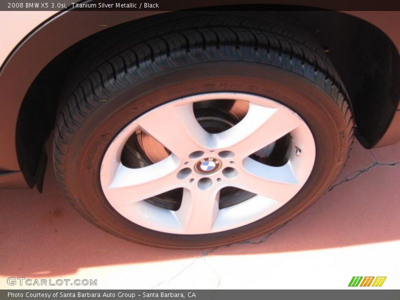 Titanium Silver Metallic / Black 2008 BMW X5 3.0si