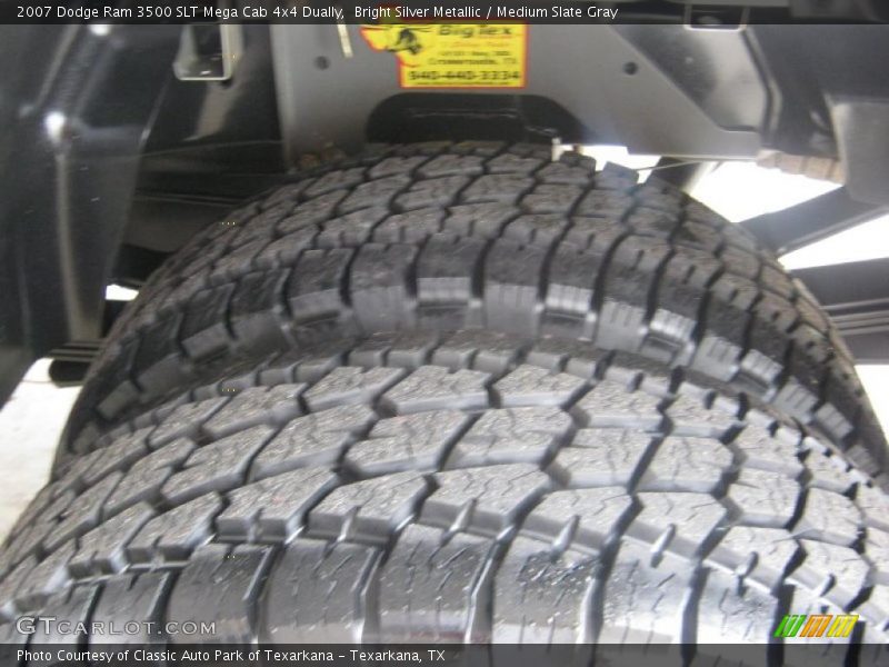 Bright Silver Metallic / Medium Slate Gray 2007 Dodge Ram 3500 SLT Mega Cab 4x4 Dually