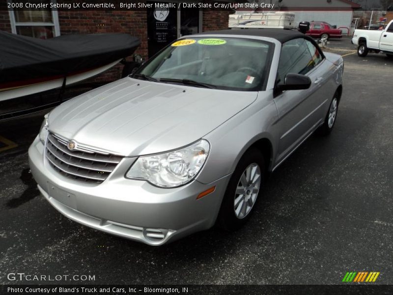 Bright Silver Metallic / Dark Slate Gray/Light Slate Gray 2008 Chrysler Sebring LX Convertible