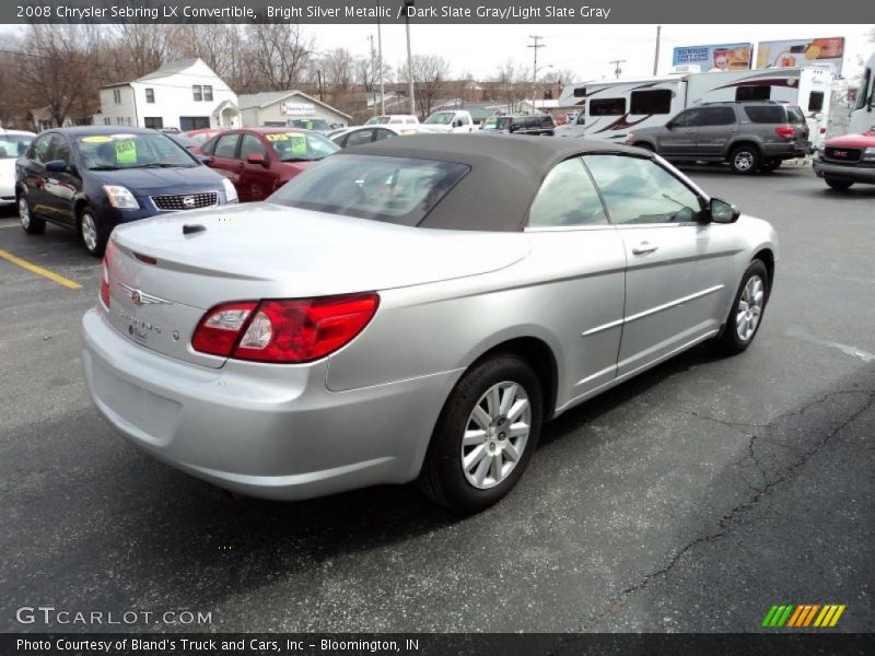 Bright Silver Metallic / Dark Slate Gray/Light Slate Gray 2008 Chrysler Sebring LX Convertible