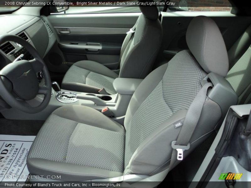 Bright Silver Metallic / Dark Slate Gray/Light Slate Gray 2008 Chrysler Sebring LX Convertible