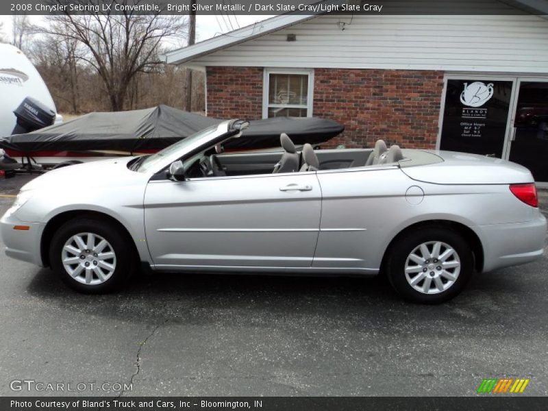 Bright Silver Metallic / Dark Slate Gray/Light Slate Gray 2008 Chrysler Sebring LX Convertible