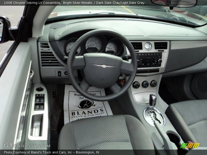 Bright Silver Metallic / Dark Slate Gray/Light Slate Gray 2008 Chrysler Sebring LX Convertible