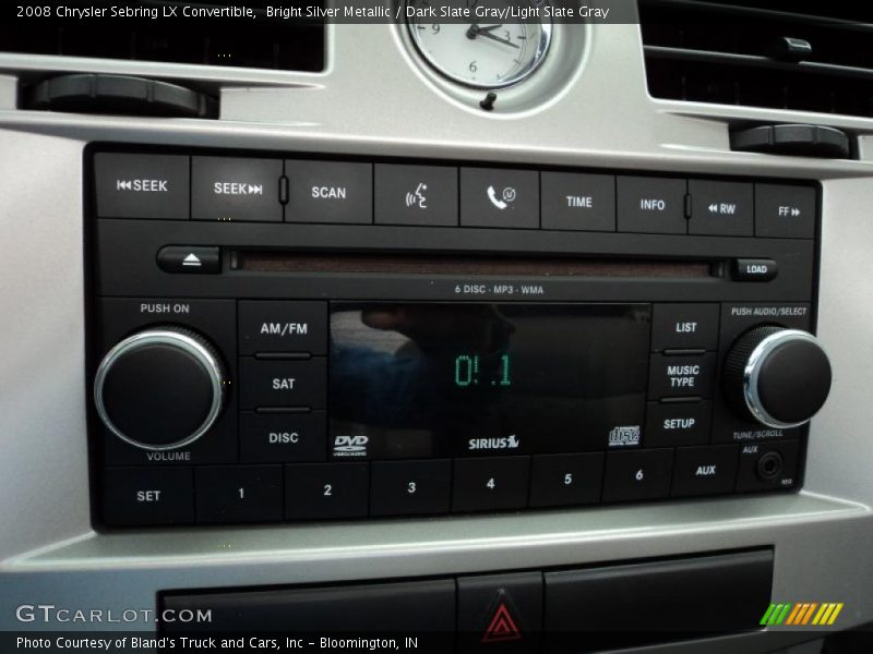 Bright Silver Metallic / Dark Slate Gray/Light Slate Gray 2008 Chrysler Sebring LX Convertible