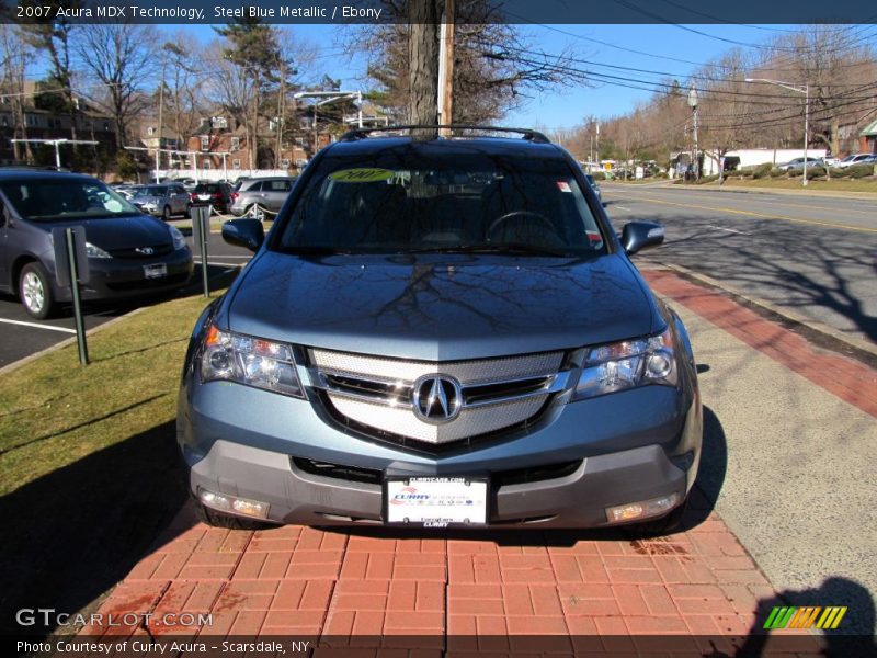 Steel Blue Metallic / Ebony 2007 Acura MDX Technology