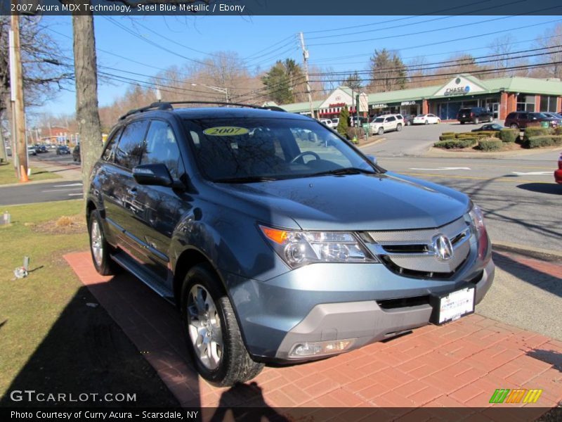 Steel Blue Metallic / Ebony 2007 Acura MDX Technology