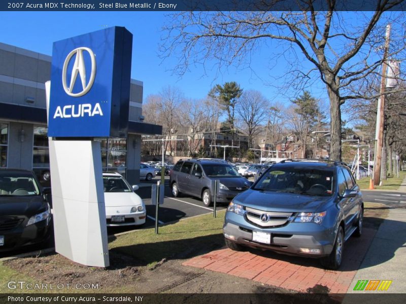 Steel Blue Metallic / Ebony 2007 Acura MDX Technology