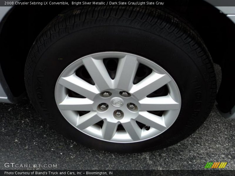Bright Silver Metallic / Dark Slate Gray/Light Slate Gray 2008 Chrysler Sebring LX Convertible
