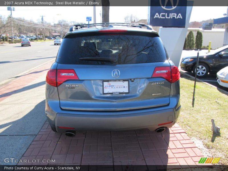 Steel Blue Metallic / Ebony 2007 Acura MDX Technology