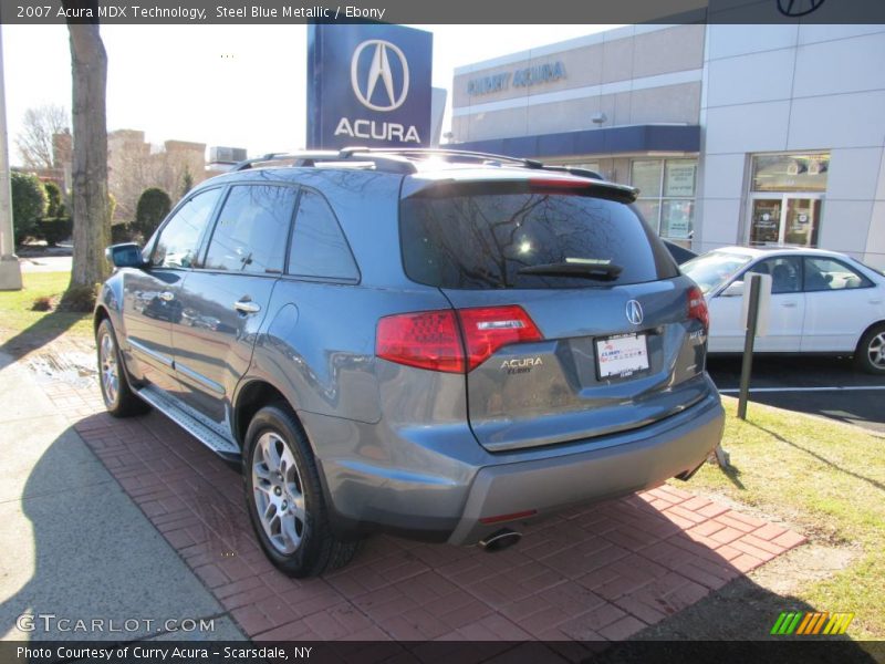 Steel Blue Metallic / Ebony 2007 Acura MDX Technology