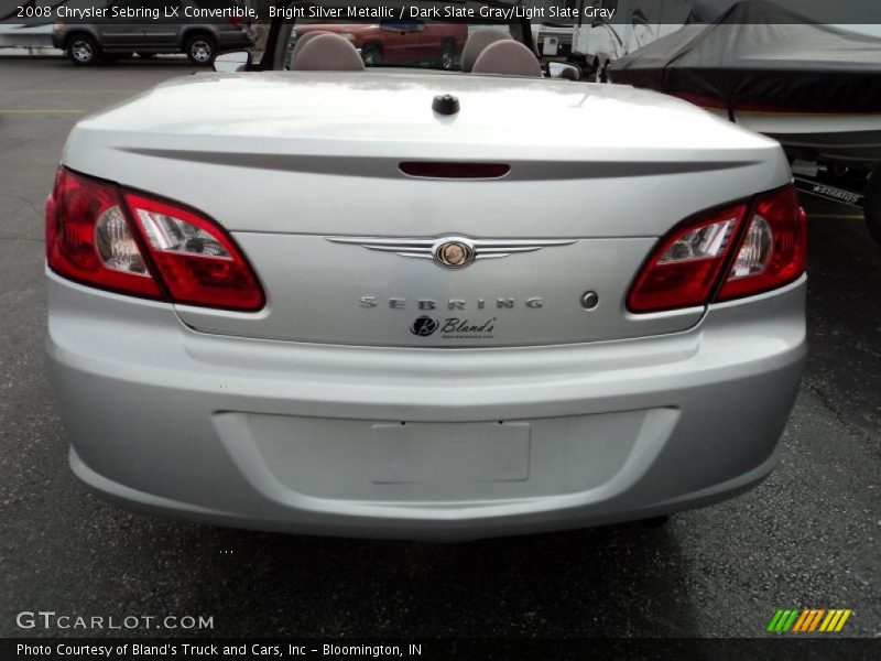 Bright Silver Metallic / Dark Slate Gray/Light Slate Gray 2008 Chrysler Sebring LX Convertible