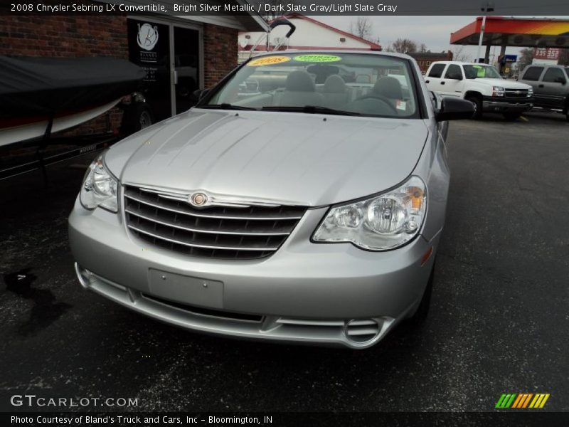 Bright Silver Metallic / Dark Slate Gray/Light Slate Gray 2008 Chrysler Sebring LX Convertible