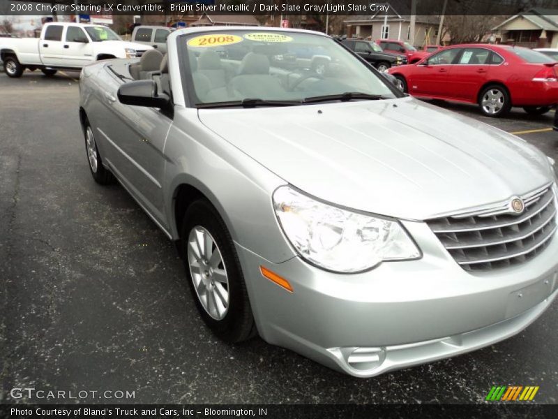 Bright Silver Metallic / Dark Slate Gray/Light Slate Gray 2008 Chrysler Sebring LX Convertible