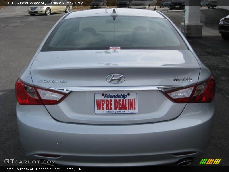Radiant Silver / Gray 2011 Hyundai Sonata SE
