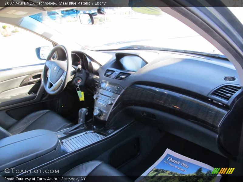 Steel Blue Metallic / Ebony 2007 Acura MDX Technology