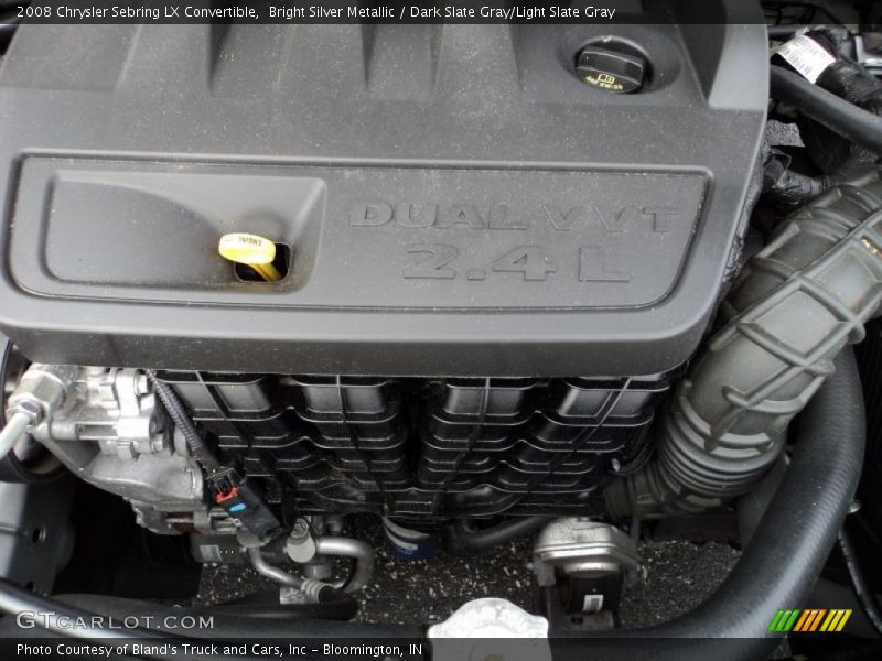 Bright Silver Metallic / Dark Slate Gray/Light Slate Gray 2008 Chrysler Sebring LX Convertible