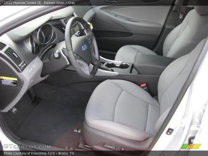  2011 Sonata SE Gray Interior