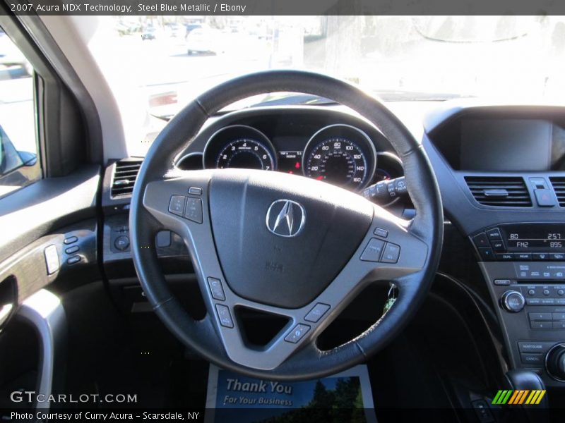 Steel Blue Metallic / Ebony 2007 Acura MDX Technology