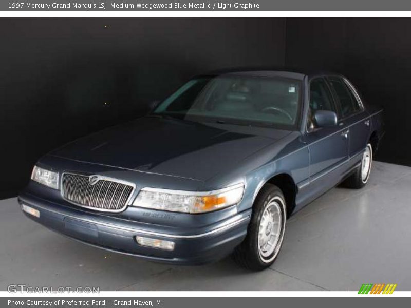 Medium Wedgewood Blue Metallic / Light Graphite 1997 Mercury Grand Marquis LS