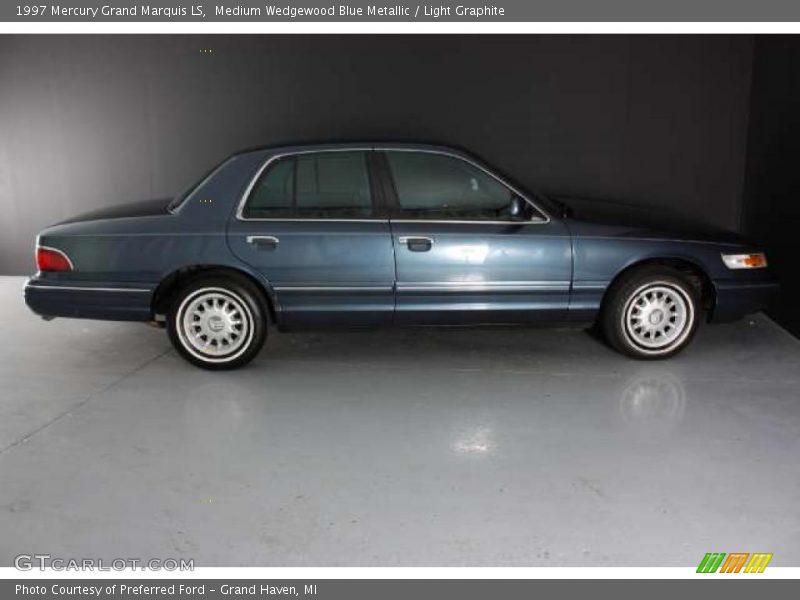 Medium Wedgewood Blue Metallic / Light Graphite 1997 Mercury Grand Marquis LS