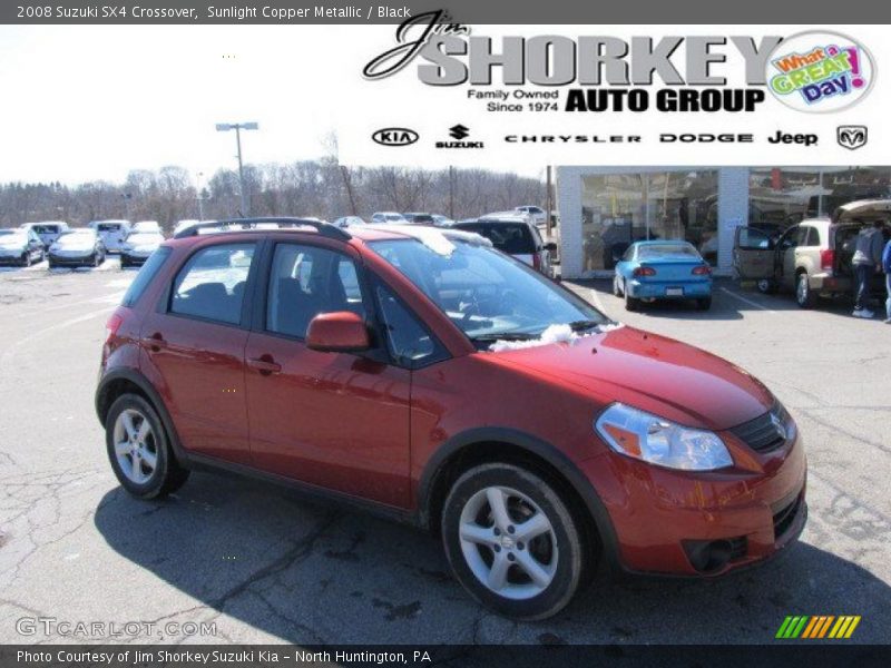 Sunlight Copper Metallic / Black 2008 Suzuki SX4 Crossover