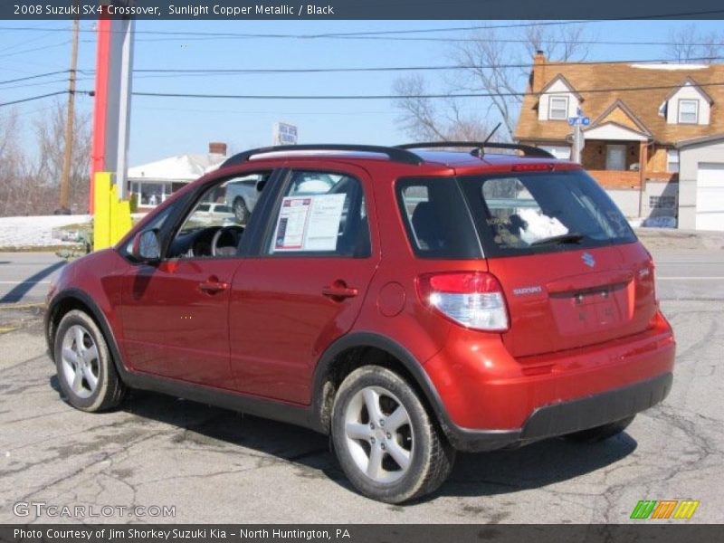 Sunlight Copper Metallic / Black 2008 Suzuki SX4 Crossover