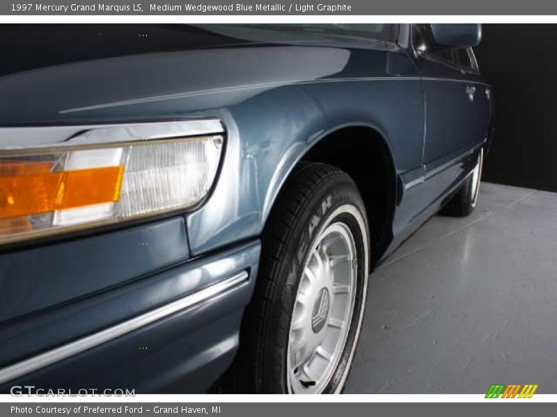 Medium Wedgewood Blue Metallic / Light Graphite 1997 Mercury Grand Marquis LS