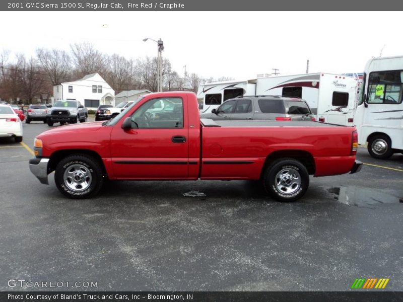 Fire Red / Graphite 2001 GMC Sierra 1500 SL Regular Cab