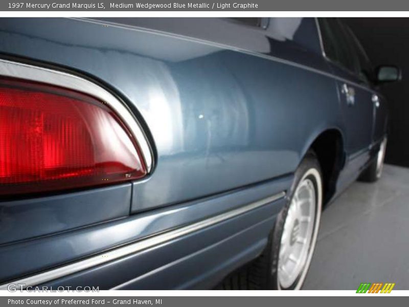 Medium Wedgewood Blue Metallic / Light Graphite 1997 Mercury Grand Marquis LS