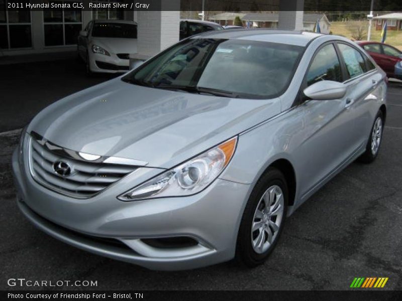 Radiant Silver / Gray 2011 Hyundai Sonata GLS