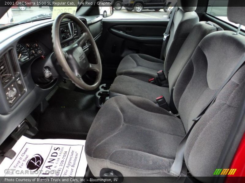  2001 Sierra 1500 SL Regular Cab Graphite Interior