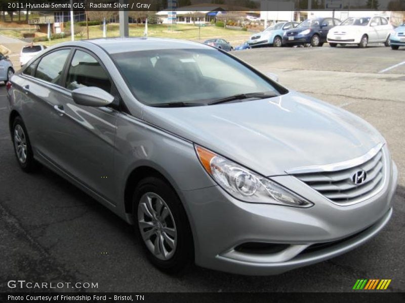 Radiant Silver / Gray 2011 Hyundai Sonata GLS