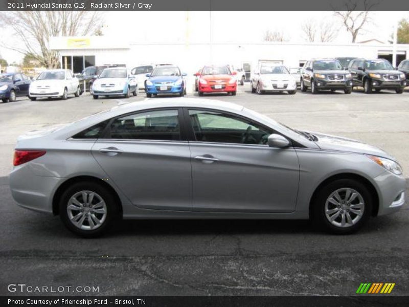 Radiant Silver / Gray 2011 Hyundai Sonata GLS