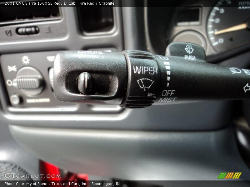 Controls of 2001 Sierra 1500 SL Regular Cab
