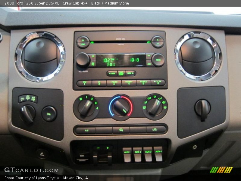 Black / Medium Stone 2008 Ford F350 Super Duty XLT Crew Cab 4x4